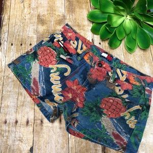 Tommy Hilfiger Vintage Tropical Jean Shorts
